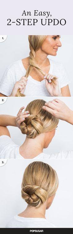 Summer brings out the worst in everyone's hair! But if these hair tricks can hold up at swimsuit shoots on the beach, then they'll do the job for you, too. You'll be amazed at the time you'll save on styling with the two-minute updo and five-minute blowout secrets. Christmas Hairstyles, Makeup Hacks, Work Hairstyles, Hair Updo, Contour Makeup, Quick Hairstyles, Trendy Hairstyles, Hair Updos