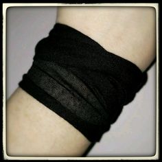 Black- Lightweight Stretchy Headband Headwrap Anklet Cuff Wrist Wrap Bracelet. New With Tags. Black Band Bracelet For Party, Black Band Bracelets For Party, Trendy Black Band Bracelets, Black Wristband Bracelet For Festival, Black Cuff Bracelet For Everyday, Black Everyday Cuff Bracelet, Everyday Black Cuff Bracelet, Adjustable Black Band Cuff Bracelet For Everyday, Black Band Cuff Bracelet As A Gift