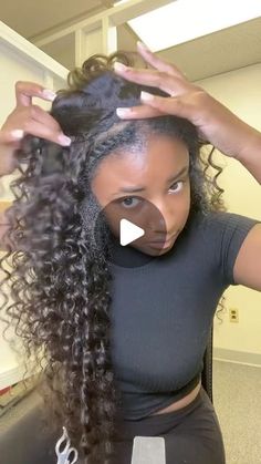 HD lace, 13x6 Half Lace Wig & Bundles on Instagram: "😍Flipped over quick weave using deep wave bundles! Versatile curly hairstyles in summer vibes!🔥  🛒Hair name: “ELF0168” 👉🏾DM for hair link or search name on our bio website  🤑Use $15 OFF Code: “VV15” ✈️Free 24hrs worldwide shipping by DHL or FedEx  👌🏾Pay later with Afterpay PayPal Klarna  —————————————————— 🎀Get your dream hair with our customized wigs and extensions! 🦄Website: www.elfinhair.com . .  . . . . . . #naturalhair  #hairjourney #hairtutorials #explorepage  #satisfyingvideos #blackgirlmagic  #hairstyles #ponytail  #braids#hairextensions#rawhair #blackgirlhairstyles #inspiration  #hairweave #melaninpoppin  #arroganttae #tiktokviral  #naturalhairstyles #ponytailslayer #transformation #straighthair #edges #trendinghair #q Deep Wave With Leave Out, Quick Weave Hairstyles Flip Over, Half Up Half Down With Wig, Curly Flip Over Method Quick Weave, Deep Wave Side Part Sew In, Flip Over Sew In Weave Hairstyles, Flip Over Quick Weave Curly Synthetic, Quick Weave Versatile, Deep Wave Flip Over