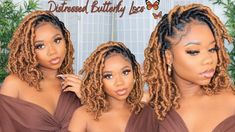 DISTRESSED BUTTERFLY LOCS TUTORIAL🦋 | EASY METHOD | PROTECTIVE STYLE | Chev B. Crotchet Locs Hairstyles For Women, Easy Butterfly Locs Tutorial, Color Butterfly Locs, Long Butterfly Locs Tutorial, How To Do Butterfly Locs Without Crochet, Butterfly Locs How To Do Butterfly Locs, Butterfly Locs With Color, Butterfly Locs Tutorial Videos, Birthday Haircut