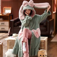 Prepare to stay cozy and kawaii all winter long with our Hooded Robe Winter Pajamas. These delightful pajama sets are designed to keep you warm while embracing your love for all things cute. With several charming styles to choose from, you can cuddle up in comfort and cuteness. Here's why you'll adore our Hooded Robe Winter Pajamas: Key Features: Superior Comfort: Made from high-quality materials, our pajamas offer supreme comfort. The soft and plush fabric feels gentle against your skin, making Kawaii Home, Christmas Elf Outfit, Winter Loungewear, Winter Flannel, Christmas Tree Dress, Kawaii Bags, Kawaii Backpack, Comfy Winter, Elf Clothes