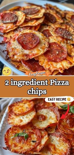 Snack on these easy, crispy Pizza Chips made with just two ingredients. They're the perfect quick fix for your pizza cravings, delivering bite-sized bursts of cheesy, tomatoey goodness. #SnackTime #PizzaLovers #EasyRecipes Pizza Related Recipes, Mexican Pizza Bites, Cheese Pizza Bites, Crispy Pizza Balls, Pepperoni And Cheese Chips, Healthy Pizza Lunchable, Small Pizzas For Party, Homemade Pizza Chips, Flatbread Pizza Appetizers