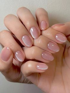 Nude Nail Designs, Nails Trends, Simple Gel Nails, Round Nails, Red Nail