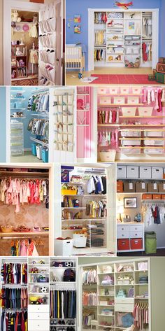 the closet is organized and ready to be used for children's playrooms