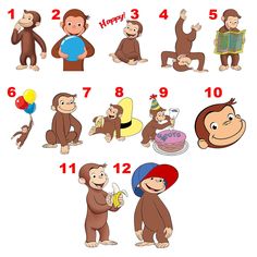 the monkey is showing how many different numbers are in each one's body and what they