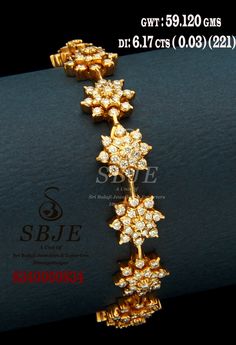 Telugu Jewellery, Diamonds Bangles, Exotic Earrings, Diamond Kada, Gold Jewellery India, Ruby Necklace Designs, Beautiful Wedding Jewelry, Bangle Diamond, Wedding Jewelry Sets Bridal Jewellery