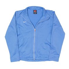 NIKE TEAM Track Jacket Blue Womens S Track Jacket, Track Jackets, Label Sizes, Size 4, Track, Cuff, Nike, Collar, Blue