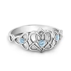 Interesting Jewelry, Celtic Trinity Knot, Celtic Heart, Mother Jewelry, Diamond Wedding Sets, Celtic Rings, Irish Jewelry, Heart Gemstone, Celtic Jewelry