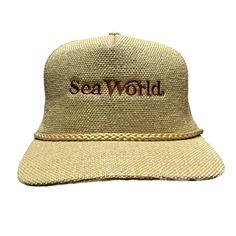 This listing is for one Vintage Snapback Hat Vintage Sea World Beige Hat Cap Snapback Rope Embroidered Souvenir Adult OSFA Features: * Adjustable Snapback, One Size Fits Most Size: Mens OS Condition: Pre-Owned Good See images for condition  SKU- K 1019 Mens Accessories Vintage, Vintage Snapback, Beige Hat, Vintage Sea, Mesh Hat, Sea World, Hat Cap, Hats Vintage, Snapback Hat