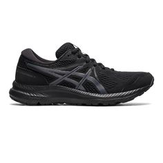 The Gel-Contend 7 running shoe provides excellent cushioning for runners seeking a combination of durability and support.... Asics Men, Asics Running Shoes, Closed Toe Shoes, Mens Running, Triple Black, Low Top Sneakers, Exercise Fitness