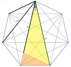 an image of a triangle with three sides and one side showing the same area as it is