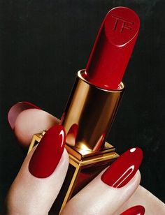 Rouge |= Tom Ford Lipstick, Red Acrylic Nails, Tom Ford Beauty, Red Nail Polish, Red Nail, Kesha, Red Aesthetic, Holiday Nails, Acrylic Nail Designs