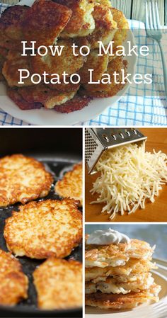 how to make potato latkes with cheese and grated parmesan on the side