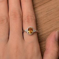 Natural citrine ring oval cut November Birthstone sterling | Etsy Gold Rings With Stones, Amber Engagement Ring, Yellow Gemstone Ring, Yellow Citrine Ring, Elegant Rings, Engagement Ring Yellow, Yule Ball, Silver Engagement Ring, Rings Unique