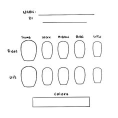 Nail Art Blank Template, Nails Design Template, Empty Nail Template, Omori Nails Ideas