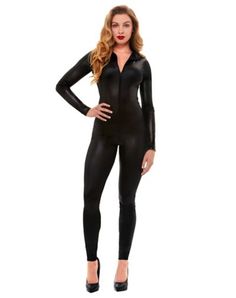 Create your own cat costume with this awesome Wetlook catsuit. It’s the perfect way to be the slyest and sexiest cat at any party! Inseam: 28” Material: Polyester, spandex Care: Hand wash Imported Marshmallow Costume, Halloween Costumes Ideas For Women, Home Halloween Costumes, Cat Suit, Stranger Things Costume, Halloween Costumes Ideas, Horror Costume, Halloween Costumes For Women, Bodysuit Costume