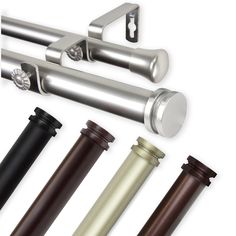 four different types of rollers and handles on a white background with clippings