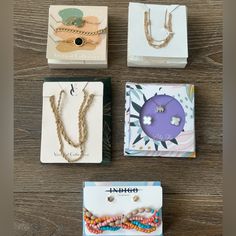 This Jewelry Bundle Includes 12 Brand New Pieces Of Various Brands, With A Mix Of Earrings, Necklaces, Bracelets, And Anklets. The Colorful And Unique Pieces Are Perfect For Any Fashion-Forward Woman, And Are Made Of Mixed Metals With An Unknown Metal. This Lot Does Not Include Any Antique Or Vintage Pieces, And Is Perfect For Those Who Love Contemporary Fashion Jewelry. The Vertical Collection Sets Come With Three Delicate Bracelets/Anklets And A Set Of Gold Layered Chain Necklaces The Lily Sky Adjustable Assorted Jewelry, Assorted Jewelry Making Supplies, Delicate Gold Bracelet, Elephant Pendant Necklace, Layered Chain Necklace, Layered Chain, Silver Elephants, Layered Necklace Set, Elephant Necklace