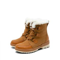 Multiple colors available for you, the shoes can not only keeps feet dry and protected, but also guards against slips on hazardous terrain. Size: 6.  Color: Brown.  Gender: female.  Age Group: adult. Brown Snow Boots, Winter Boots Snow, Boots For Women Ankle, Walking Women, Ugg Style, Flat Booties, Winter Shoes For Women, Mens Snow Boots, Warm Boots