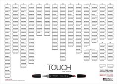 a black and white poster with the words touch on it