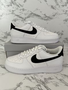 Nike Air Force 1 '07 Low White Black Noir Shoes Sneakers CT2302-100 Men Size 13 Nike Air Forces 1, Air Force 1 Black And White, White Air Force 1 Outfit Men, White Air Force 1 Outfit, Air Force Noir, Black Fade Haircut, Nike White Sneakers, Air Force 1 Outfit Men, Air Force 1 Outfit