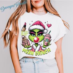 Mean Grinch Christmas Shirt, Mean Girl Sweatshirt, Xmas Gift For Her, Mean Girl Christmas Shirt, Grinchmas Shirt, Pink Grinchy Shirt ----------Product Details----------- Printing Method: This design will be printed using Direct-to-Garment (DTG) printing. Backside Design: An additional fee will be charged for backside designs. Please ensure this fee is included in your purchase. ---------- How to Order Your Shirt ---------- * Choose your shirt color * Choose your size * Choose your shirt style * Mean Girl Christmas, Mean Girls Christmas, Grinch Christmas Shirt, Girls Christmas Shirts, Grinch T Shirt, Mean Girl, Xmas Gifts For Her, Grinch Shirts, Girl Christmas