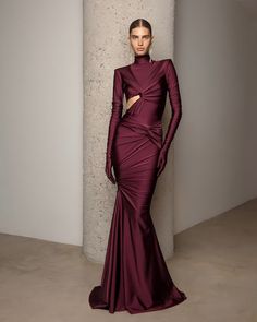 High Neck Fitted Maxi Dress For Gala, High Neck Fitted Formal Gown, Fitted High Neck Gala Dresses, High Neck Fitted Gown For Formal Events, High Neck Fitted Gown For Formal Occasions, Fitted High Neck Evening Dress For Wedding, Fitted High Neck Dress For Gala, Fitted High Neck Wedding Dress, Mafia Dress