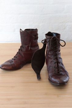 Brown Western Lace-up Moto Boots, Brown Western Lace-up Boots, Brown Lace-up Western Boots, Western Style Brown Lace-up Boots, Brown Lace-up Ankle Boots, Brown Lace-up Moto Boots With Leather Lining, Brown Western Style Lace-up Ankle Boots, Vintage Ankle Moto Boots With Leather Sole, Vintage Moto Ankle Boots With Leather Sole