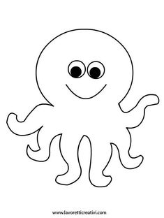 an octopus coloring page for kids