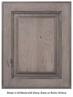 an image of a wooden cabinet door with glass inserts on the front and sides