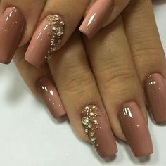 Bridal Nails Designs, Natural Gel Nails, Bridal Nail Art, Pretty Nail Art Designs, Wedding Nails Design, Pretty Nail Art, Trendy Nail Design, Nails Desing, Bridal Nails