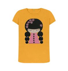 Bring something new to your day with this awesome Pink Kokeshi design women's crew neck T-shirt. Whatever the day throws at you, this brand new tee is a wardrobe win. What's best, this product is made with 100% organic cotton and printed in the UK in a renewable energy-powered factory. Grab yourself one today, with worldwide shipping available. Renewable Energy, Something New, Neck T Shirt, The Day