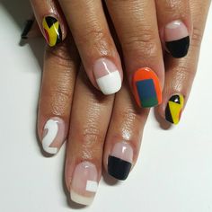 Retro Nails, Colorful Nail, Nail Tattoo, Design Nail, Fire Nails, Dream Nails