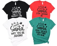 Dear Santa It was Fake News Dear Santa It Was Her or His Fault Shirt, Christmas Couple T-Shirt, Santa Claus Tee, Christmas Matching Tshirt Western Dear Santa Shirt, Matching Family Christmas Shirts, Personalized Christmas Family T-Shirt For Family, Christmas Matching Tshirt Tee Custom Dear Santa Shirts, Dear Santa Christmas Family Shirts, Dear Santa Group Shirts, Dear Santa  Shirts, Dear Santa Christmas Family * High quality and super soft, comfortable shirt. Made with top-of-the-line vinyl and Dear Santa Quotes Funny, Funny Kids Christmas Shirts, Dear Santa Quotes, Christmas Shirts For Boys, Dear Santa Funny, Christmas Quote Shirts, Tshirt Inspiration, Stop Judging, Toddler Christmas Shirt