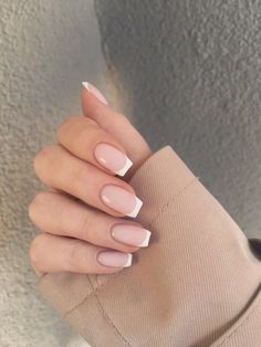 Bridesmaids Nails, Work Nails, French Tip Acrylic Nails, Casual Nails, Her Nails, Neutral Nails, Fire Nails, Classy Nails, Pretty Acrylic Nails