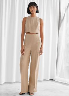 Matching Sets: Two-Piece Outfits For Women This Summer Summer Matching Sets, Trouser Outfits, Short Styles, Fashion Story, Pull On Pants, Two Piece Outfit, Black Design, Wide Leg Trousers, Minimalist Fashion