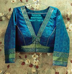 Rajwadi Blouse Pattern, Choli Blouse Design, Long Blouse Designs, Blouse Designs High Neck