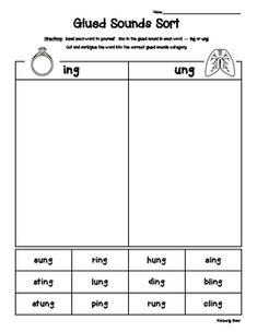 a worksheet with words and pictures on it