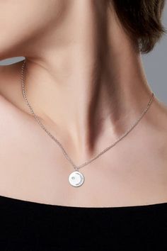 LOVCIA Moissanite Round Pendant Necklace Urban Jewelry, Blue Moissanite, Weekend Outfits, Moissanite Necklace, Round Pendant Necklace, Star Pendant Necklace, Moon Pendant Necklace, Fish Tanks, Moissanite Earrings