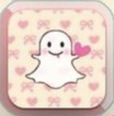 the snap icon has hearts on it