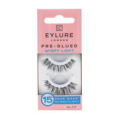 The Texture No.117 Pre-glued lash is a messed-up gorgeous lash that will lightly and beautifully elongate your eye. A wispy classic! with no glue, no mess and no stress, the new formula pre-glued band has been created to last longer than all other pre-glued lashes, with a guaranteed 15-hour wear! Go from desk to dancefloor in a flash with the Eylure Pre-glued lashes. The lashes all have a cushioned band that create a comfortable wear whilst the black lash band gives a 'built-in eyeliner' look. G Full Lashes, Faux Lashes, Black Lashes, Strip Eyelashes, Eyeliner Looks, Fake Lashes, Lash Glue, Fake Eyelashes, Light Texture