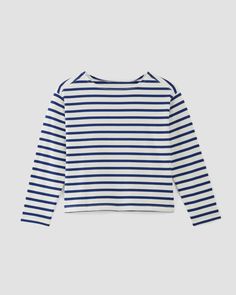 The Mariner Tee Bone / Mazarine Blue – Everlane Marine Style Long Sleeve Cotton Tops, White Marine Style Long Sleeve Top, Marine Style Cotton Crew Neck Top, Navy Long Sleeve Marine Top, Navy Sailor Crew Neck Top, Cotton Sailor Style Top, White Sailor Style Long Sleeve Tops, Sailor Striped Long Sleeve Top, Sailor Style Striped Long Sleeve Top