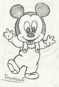 a drawing of mickey mouse from the disney movie