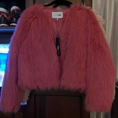 Gorgeous Brand New Pink Super Soft Faux Fur Jacket Coat. Excellent Quality Lined In Satin. Size X-Small. Great Price Firm. Pink Faux Fur Lined Spring Outerwear, Pink Fluffy Long Sleeve Outerwear, Pink Fuzzy Jacket, Pink Faux Fur Jacket, Pink Faux Fur Outerwear With Fur Trim, Pink Faux Fur Hooded Jacket, Long Teddy Coat, Tan Jacket, Patchwork Coat