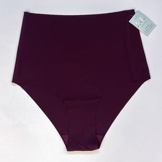 These ultra HIGH RISE briefs are seamless and SO COMFY - the stretchy fabric is breathable and moves when you do! Our customers love them - once you try these undies you'll be ruined for all others! This is a NEW style for us, it is a true HIGH rise (above the belly button) for full coverage. "Cheeky" cut across the bum Four Colours to Choose from Pairs well with our Katie Em Wireless Bras! Say no to VPL (visible pantie lines) with these amazing undies! 85% Polyester 15% Elastane Gusset 100% Cotton * Wash Cold, Hang dry. * When between sizes, size down as they do tend to relax with time. Do not size up. FINAL SALE. Solid Stretch Shapewear Boxer Briefs, Solid Color Stretch Shapewear Boxer Briefs, Solid Shapewear Bottoms Bra-friendly, Compressive Seamless Solid Hosiery, Purple Seamless Brief Bottoms, Seamless Micro-elastic Boxer Briefs, Seamless Stretch Shapewear Boxer Briefs, Solid Stretch No-show Boxer Briefs, Shaping Seamless Shapewear Bottoms