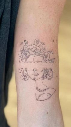 a person with a tattoo on their arm