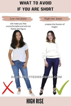 I'm 5'2", and Here's the 12 Best Petite Fashion Tricks of All Time Short Torso Outfits, Outfit For Petite Women, Outfits For Petite, Petite Bloggers, Fashion Tricks, Shirt Knot, Wardrobe Fashion