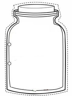 a drawing of a jar with a lid