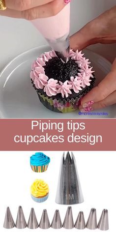 piping tips for cupcakes design and how to use them in the kitchen