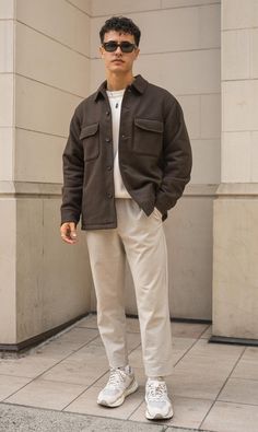 Mens Engagement Outfits Fall, College Outfits Men Winter, Slim Boys Outfit, College Boy Outfits, Outfit Homme, Mens Smart Casual Outfits, Outfit Hombre, Minimalist Fashion Men, Man Outfit